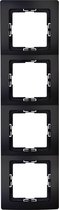 KOPP - Afdekraam - Paris - 4-voudig - Mat Zwart - BES LED