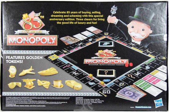Thumbnail van een extra afbeelding van het spel Monopoly 85th Anniversary - Bordspel - Engelse Versie