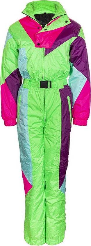 Funky Alps Skipak Old School / Vintage Onesie Skipak / Wintersport / Apres-ski / Flourescerend / Neon
