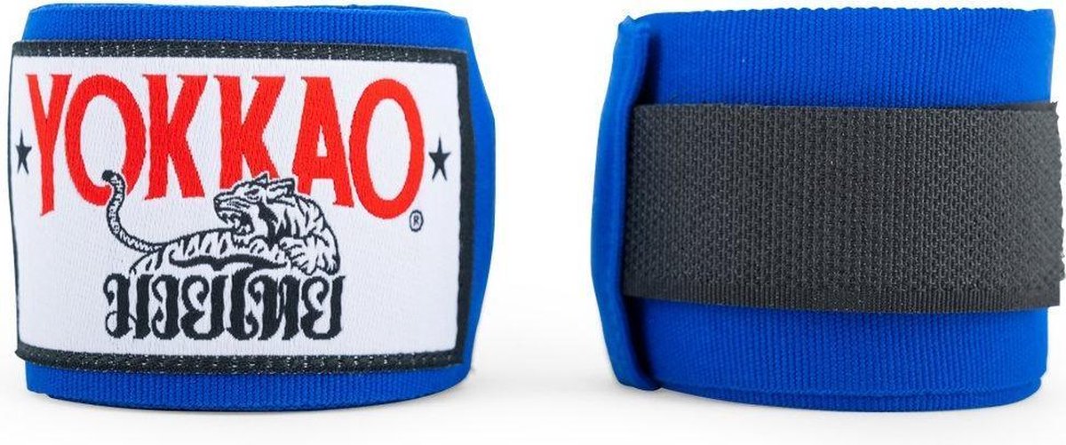 Yokkao Premium Muay Thai Handwraps - Blauw - 4 meter