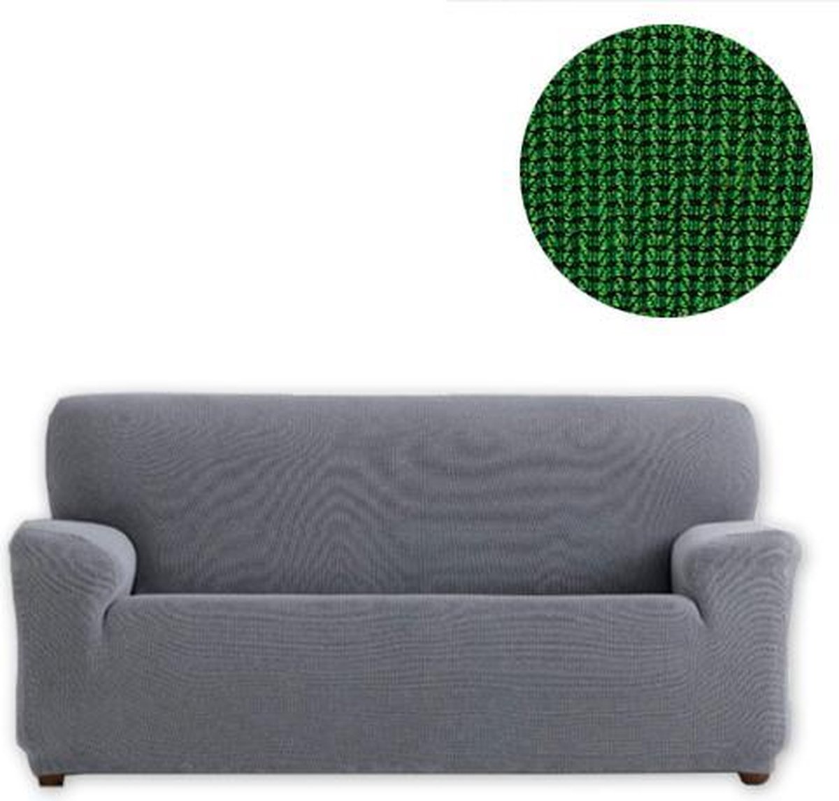 Bankhoes Kreta - 130cm - 180cm breed - Groen