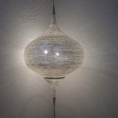 Zenza - Hanglamp - Oosterse Lamp-Grace - Sky - XL - Zilver