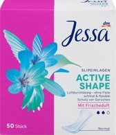 Jessa inlegkruisjes  Actieve Shape met frisse geur  -  maandverband (50 stuks)