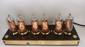Nixie klok IN-14 Zwart Afstandsbediening 6 Buizen