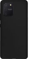BMAX Siliconen hard case hoesje geschikt voor Samsung Galaxy S10 Lite / Hard cover / Beschermhoesje / Telefoonhoesje / Hard case / Telefoonbescherming - Zwart
