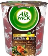 Airwick Geurkaars Essential Oils – Warm Amber Rose - Voordeelverpakking 3 stuks