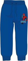 Spiderman Marvel Joggingbroek - Trainingsbroek. Kleur Koningsblauw. Maat: 122 cm / 7 jaar
