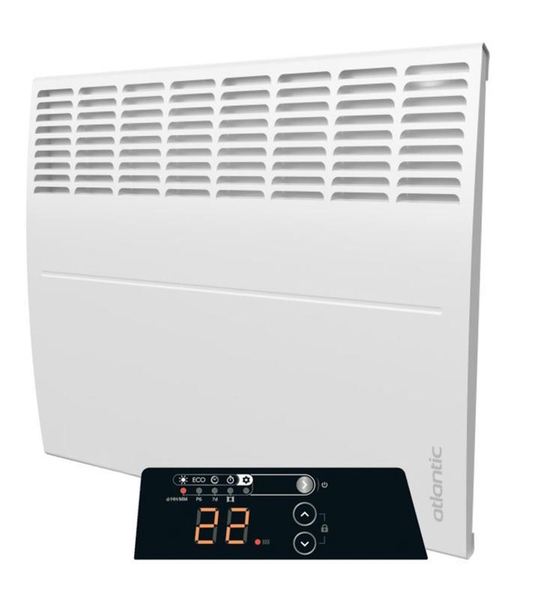 Ecoflex Atlantic convector elektrische verwarming 500Watt 384x451mm met instelbare thermostaat