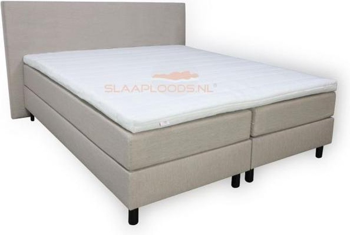 Slaaploods.nl Praag - Boxspring inclusief matras - 180x200 cm - Beige/Zand