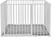 BabyDan Baby Box Rechthoek Wit Metaal Inclusief Boxkleed 104 x 72 Cm