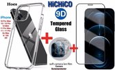 Apple iPhone Xs Max Hoesje Transparant Shockproof Case + 2Pcs Screenprotector Tempered Glass 9H 2.5D 0.3mm – ( Extra Voordelig ) ............ HiCHiCO