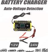 iCHARGE - Acculader 12V/8A - 24V/4A - 6Ah/150Ah - Druppellader - Acculader voor Auto Motor Scooter Boot Camper - Reparatie Modus