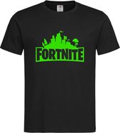 Zwart T shirt met Groen "Fortnite Battle Royal"  print size L