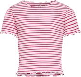 Kids Only t-shirt meisjes - roze - KONgila - maat 122/128