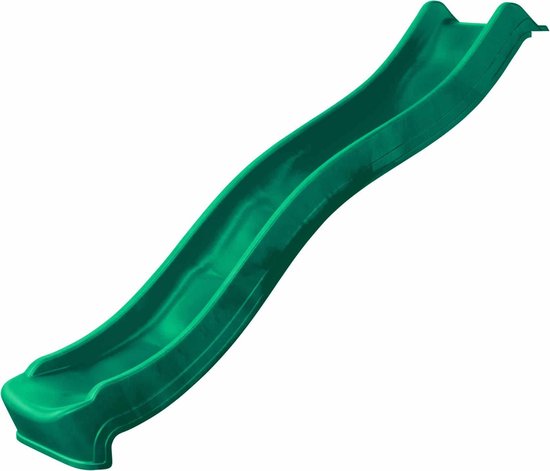 Losse Glijbaan Groen 2,2 meter (voor platformhoogte 120 cm) | Aanbouwglijbaan voor o.a. speeltoestel, speelhuisje | Plastic / Kunststof / HDPE