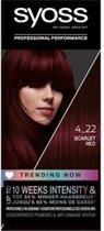 3 X 	Syoss Colors  Baseline Haarverf 4-22 Scarlet Red