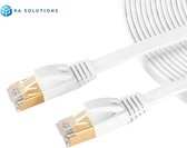 CAT7 Ethernet kabel | LAN kabel | Netwerk kabel | 10000 Mbit/s | 1 Meter | Wit |