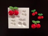 Sillicreations Silicone mal Cherries Kersen mold 28x25mm 25x18mm