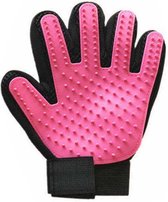 Borstel handschoen - Huisdieren - Roze - Links