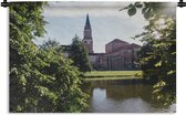 Wandkleed Kiel - Het stadhuis van de Duitse stad Kiel Wandkleed katoen 120x80 cm - Wandtapijt met foto