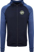 FitProWear Contrast Sportvest Getailleerd - Blauw - Maat M - Heren - Sportkleding - Trainingskleding - Polyester - Dri Fit - Vest - Zoodie - Hoodie - Sportvest - Getailleerd vest - Slim-Fit - Fitnesskleding