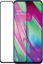 Azuri Tempered Glass flat RINOX ARMOR - zwart frame - Samsung A40
