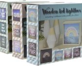 LED houten lichtbox - Dames - led lamp - regenboog - girlpower - 3 assortiment - meisjes - slaapkamer - lampje - Viros.nl