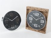 Wandklok zilver/zwart 30.5cm - klok - tijd - uurwerk - cadeau