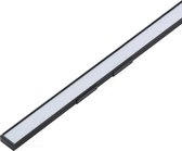 LED profiel - zwart - melk witte afdekplaat - 14 x 6 mm