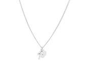 Nana Dames Ketting Collier hart en kruis 1,0 mm 41 + 5 cm-zilver 925