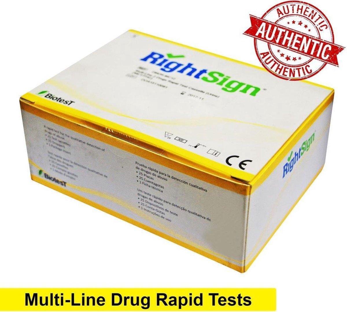 RightSign drugstest panel (urine) Drugstest Dipcard Urine Test op 7