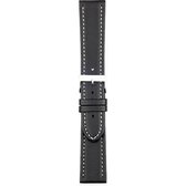 Morellato Horlogebandje - Morellato horlogeband U2195 Tipo Locman - leer - Zwart - bandbreedte 22.00 mm