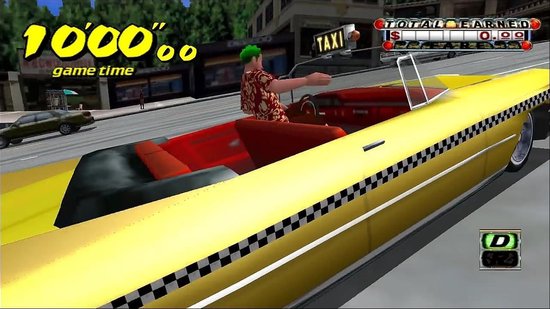 Jeu PC CRAZY TAXI (Sega) - Version Française - Bon État - Jeu Rétro