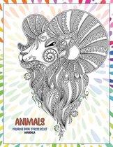 Mandala Coloring Book Stress Relief - Animals