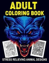 Adult Coloring Book Stress Relieving Animal Designs