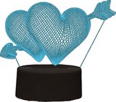 I-total Decoratieverlichting 3d Heart Led 4 Watt 220v Acryl