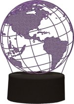 I-total Decoratieverlichting 3d Globe Led 4 Watt 220v Acryl