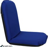 My Happy Seat - Strandstoel - lichtgewicht - verstelbaar 40 posities - makkelijk draagbaar - blauw - Ook te gebruiken op de camping, in het park, tuin, balkon of aan de waterkant
