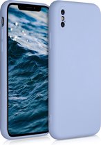 kwmobile telefoonhoesje voor Apple iPhone XS - Hoesje voor smartphone - Back cover in mat lichtblauw