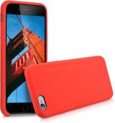 kwmobile telefoonhoesje voor Apple iPhone 6 / 6S - Hoesje met siliconen coating - Smartphone case in rood
