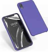 kwmobile telefoonhoesje voor Apple iPhone XR - Hoesje met siliconen coating - Smartphone case in irisblauw