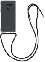 kwmobile telefoonhoesje compatibel met LG K40S - Hoesje met koord - Back cover in transparant