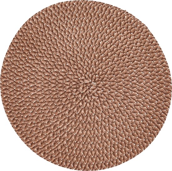 Placemat Rond TAUPE GOUD ˜ 38cm Set4