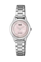prachtig Q&Q dames horloge met roze wijzerplaat QZ05J218Y