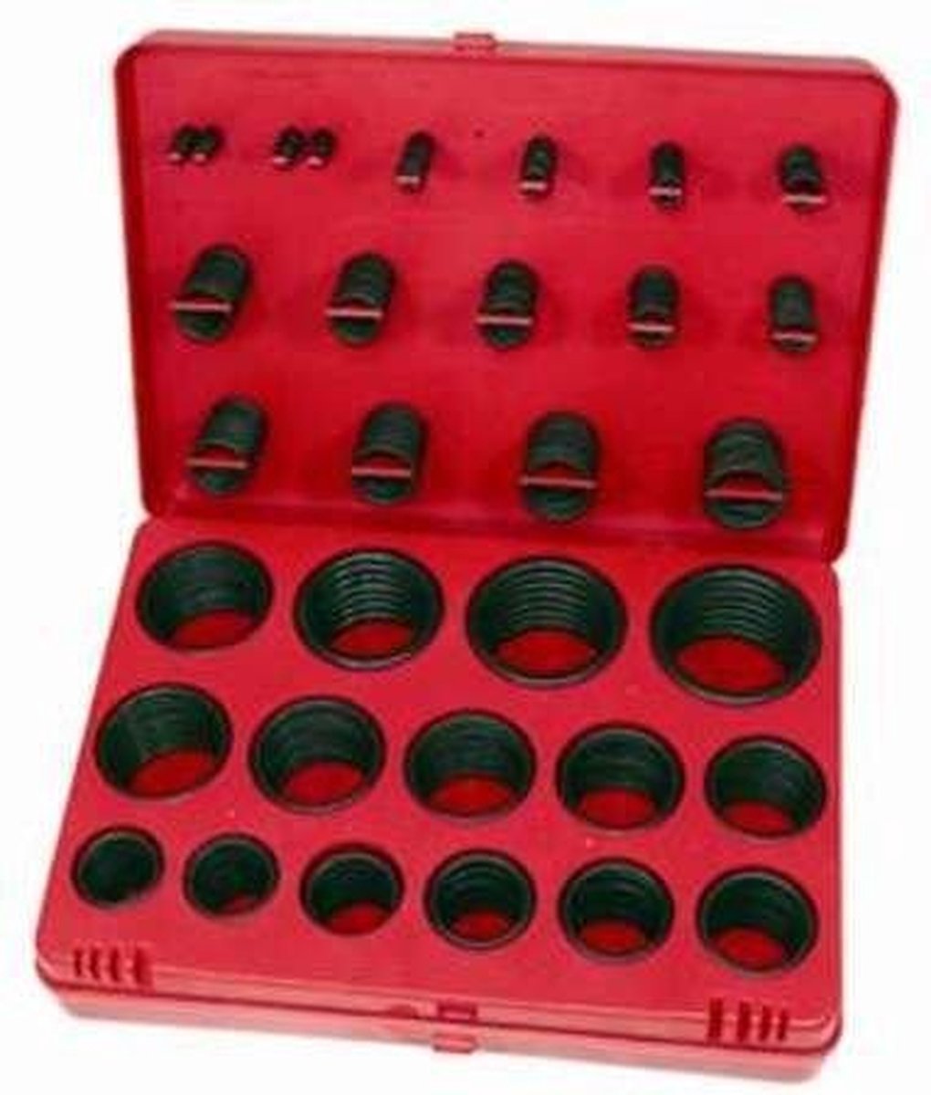 Assortimentsdoosje O Ringen Rubber Metrisch 407 Dlg.