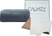 Calmzy Verzwaringsdeken Bundel 10 kg - Superior Chill - Verzwaringsdeken &  Verzwaringsdeken Hoes - 150 x 200 cm - Wit