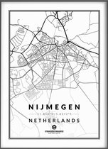 Citymap Nijmegen 40x50 Stadsposter