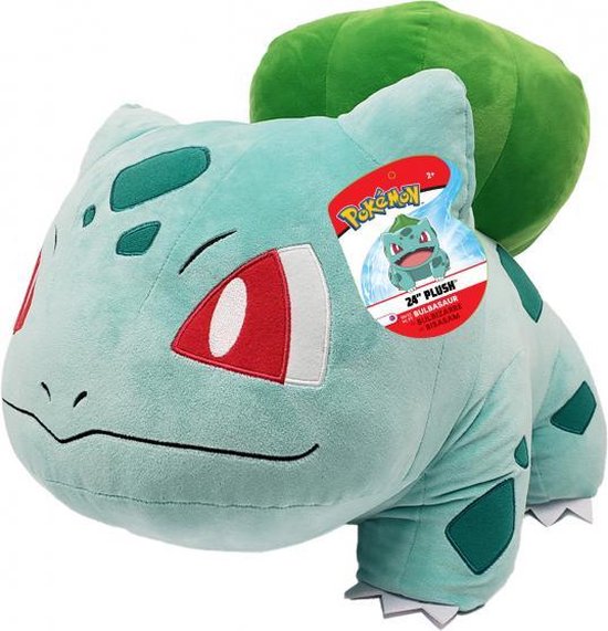 Pokemon Bulbasaur XXL Pluche Extra grote knuffel 60 cm / 24 inch