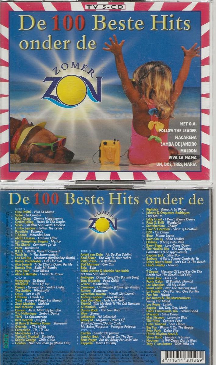 De 100 Beste Hits Onder de Zomer Zon