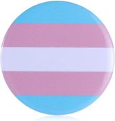 Pride Transgender Kledingspeld Rond - LGBTQ + Gay Pride Pin - 1 stuks